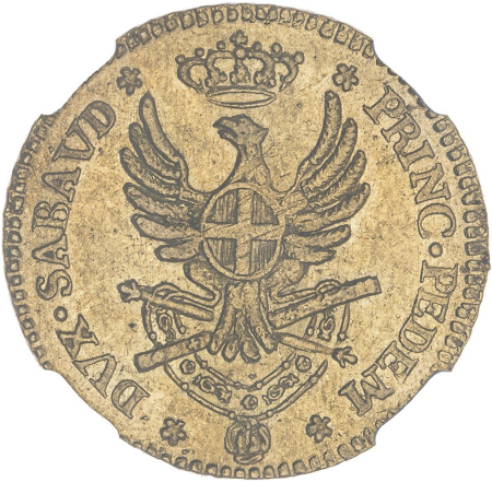 【レア度1-R1】イタリア サルデーニャ王国 1789年 ヴィットーリオ・アメデーオ3世 1ドッピア金貨 NGC-AU58