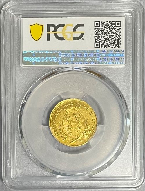 【レア度3-R3】イタリア 1780年 マリアテレジア 1ゼッチーノ金貨 PCGS-AU55
