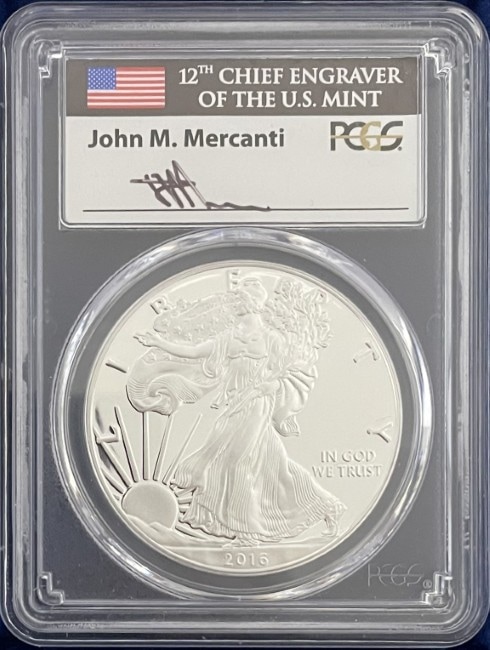 【値下】米国2018年　イーグル銀貨 T・クリーブランド　サインPR70DCAM 値下】米国2018年 イーグル銀貨 T・クリーブランド サインPR70DCAM