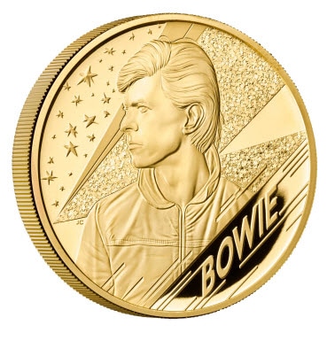 グレートブリテン 2020年 デヴィッド・ボウイ500ポンドプルーフ純金5オンス金貨NGC-PF70UCAMファーストリリース オリジナル箱付き