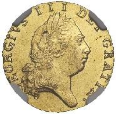 【動画あり】グレートブリテン 1797年 ジョージ3世 1/2ギニー金貨 NGC-AU55