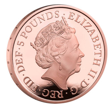 グレートブリテン 2021年 アルフレッド大王 5ポンドプルーフ金貨 箱