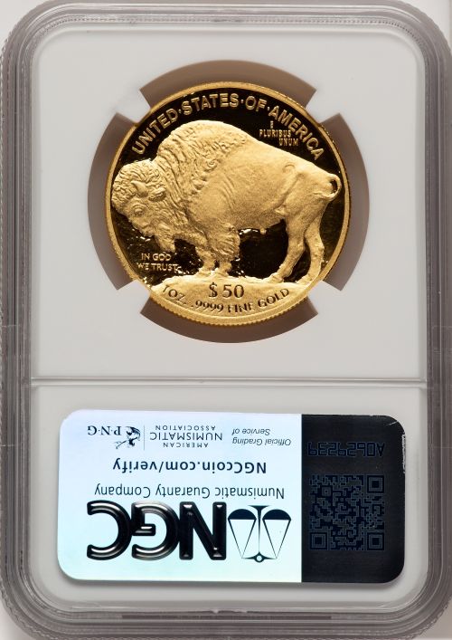 アメリカ 2009年 50ドル バッファロー 1オンス 純金地金金貨 NGC-PF70 UCAM 8523144-009