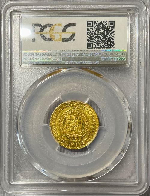 【レア度1-R1】イタリア サルディーニャ王国 1817/6-L年 ヴィットーリオ・エマヌエーレ1世 20リラ金貨 PCGS-AU55