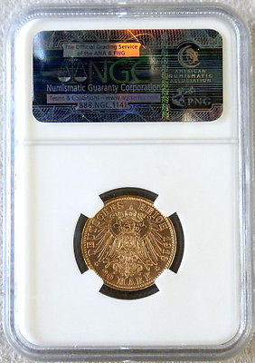 ドイツ 自由ハンザ都市ハンブルク 20マルク金貨 1899年【NGC AU D