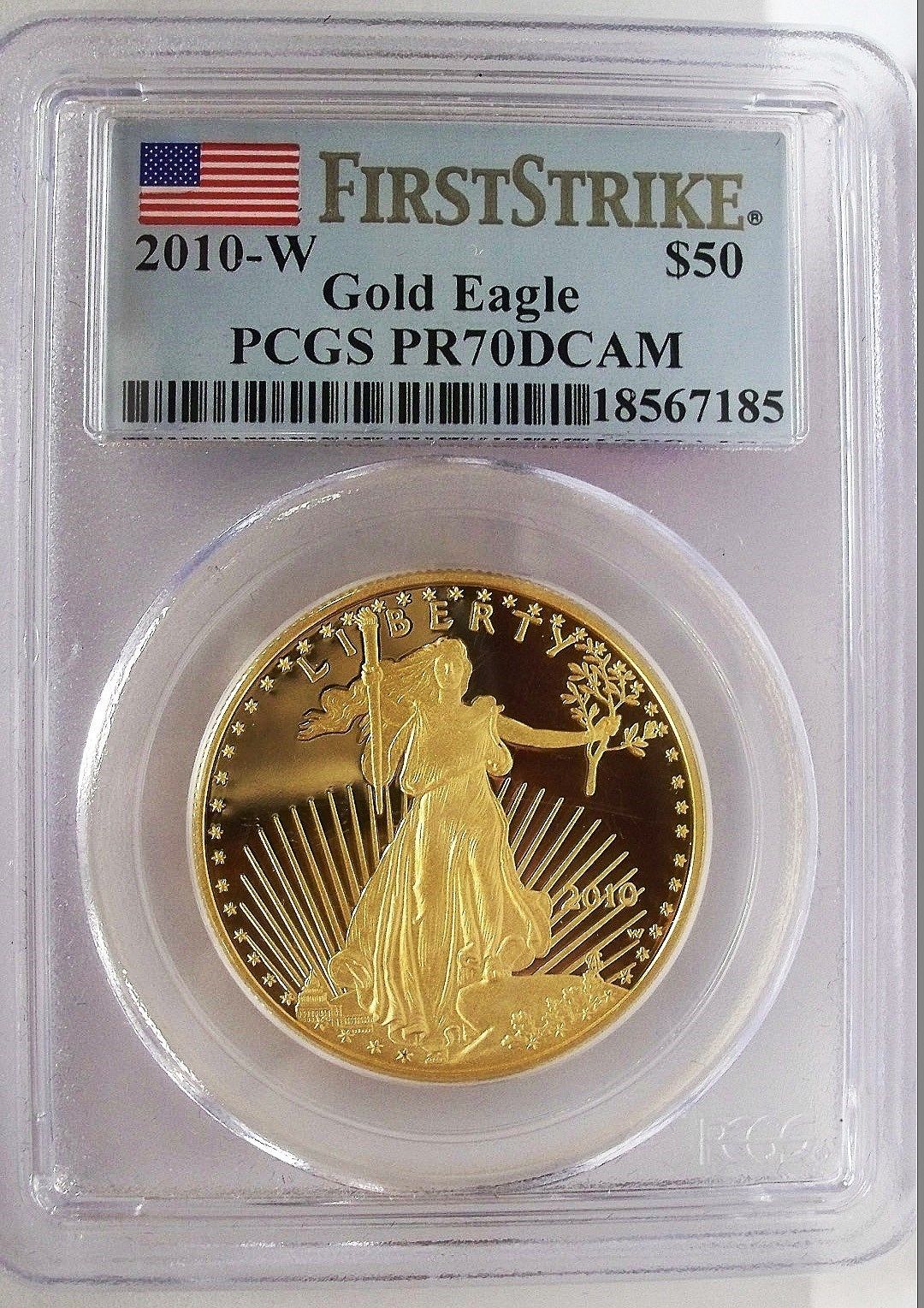 50ドル金貨 ゴールドイーグル 2010-W GOLD EAGLE PROOF ＄50 PCGS PR 70 DCAM FIRST STRIKE |  地金型ゴールドイーグル金貨,1 オンス 50ドル | | アンティークコイン金貨専門のゴールドコイン, 【限定】銀貨アメリカンイーグルコイン ☆世界50枚限定☆星条旗ゴールデン