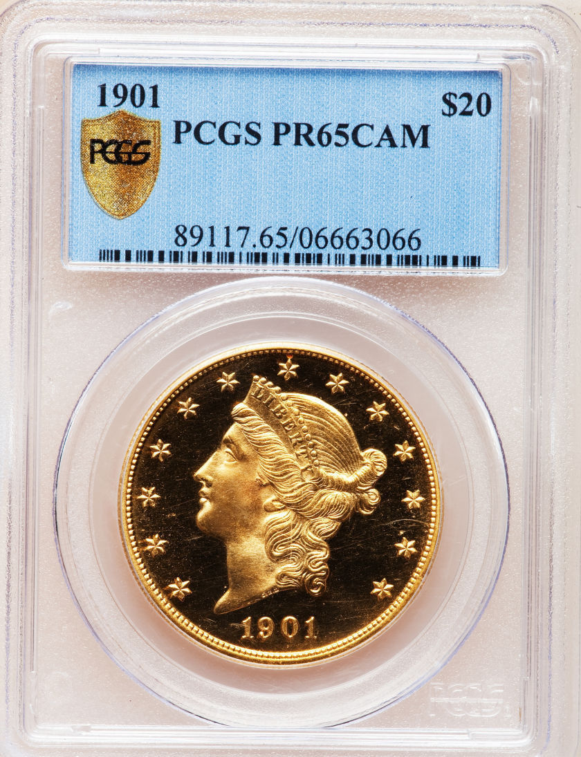 アンティークコイン アメリカ 20ドル金貨リバティヘッド1901 LIBERTY