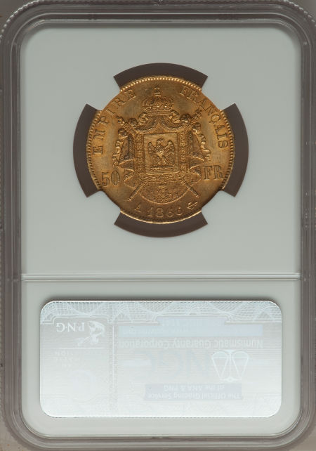 海外のお金 動画あり】フランス50フラン金貨 エンペラー ナポレオン III Napoleon