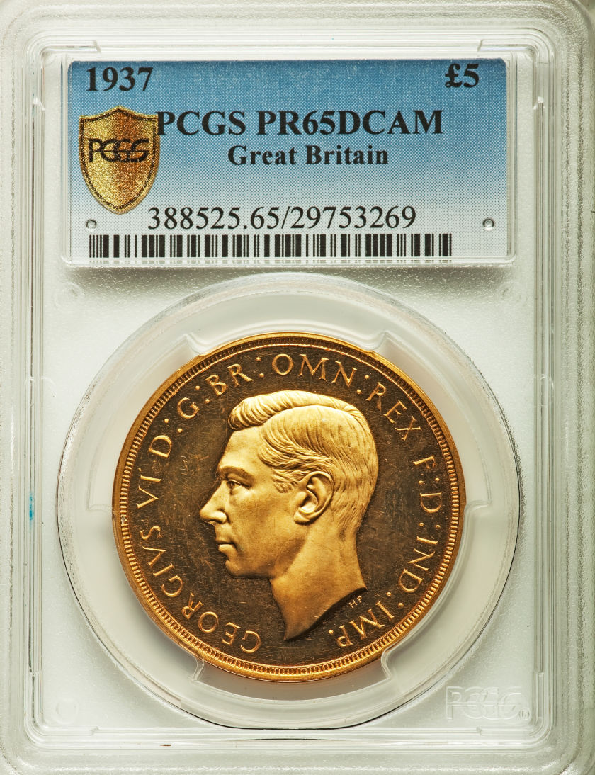グレートブリテン ジョージ6世 プルーフ 4枚セット 1937 PR65PCGS