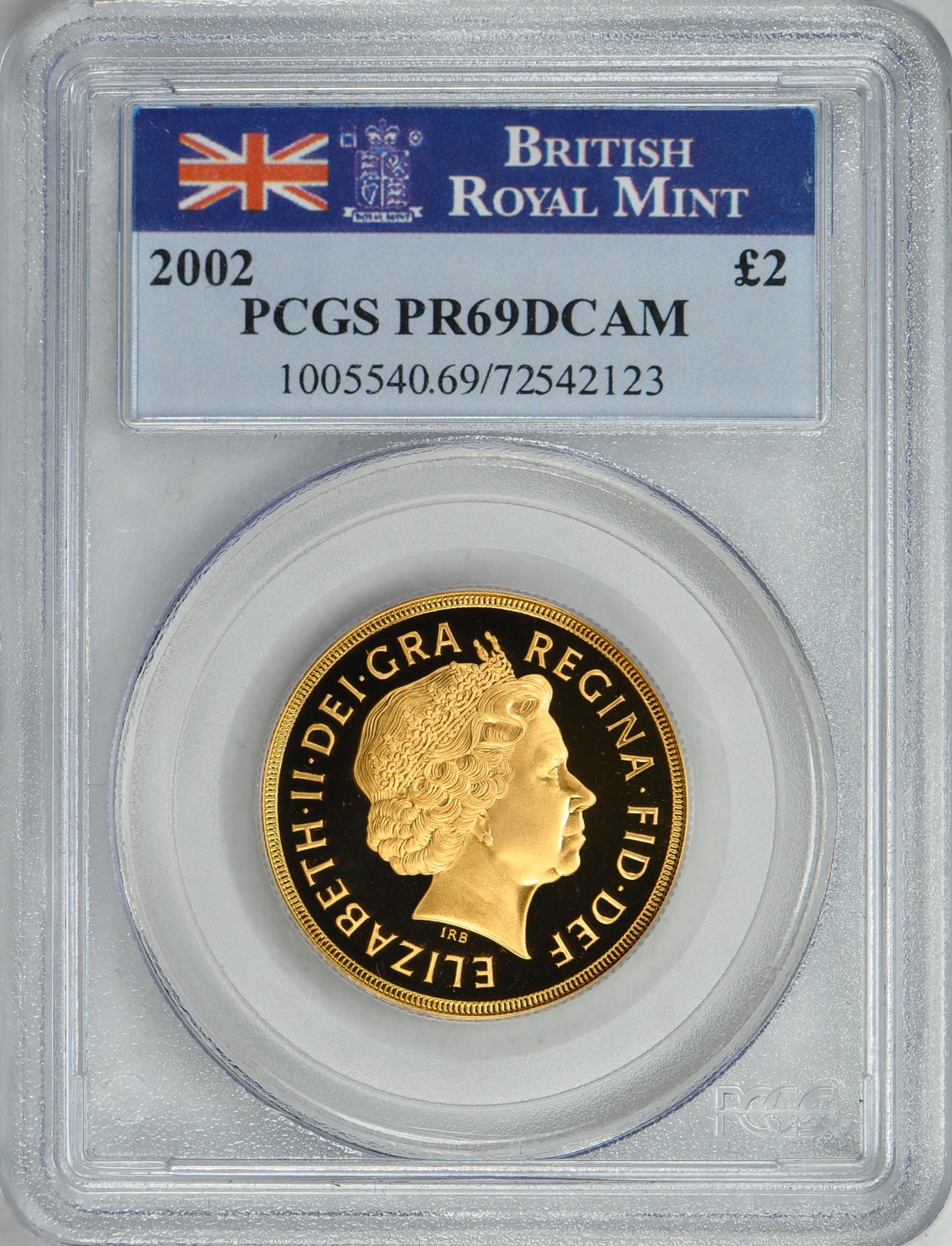 PCGS イギリス2002 PR70 DCAM 1/2ソブリンジュビリー
