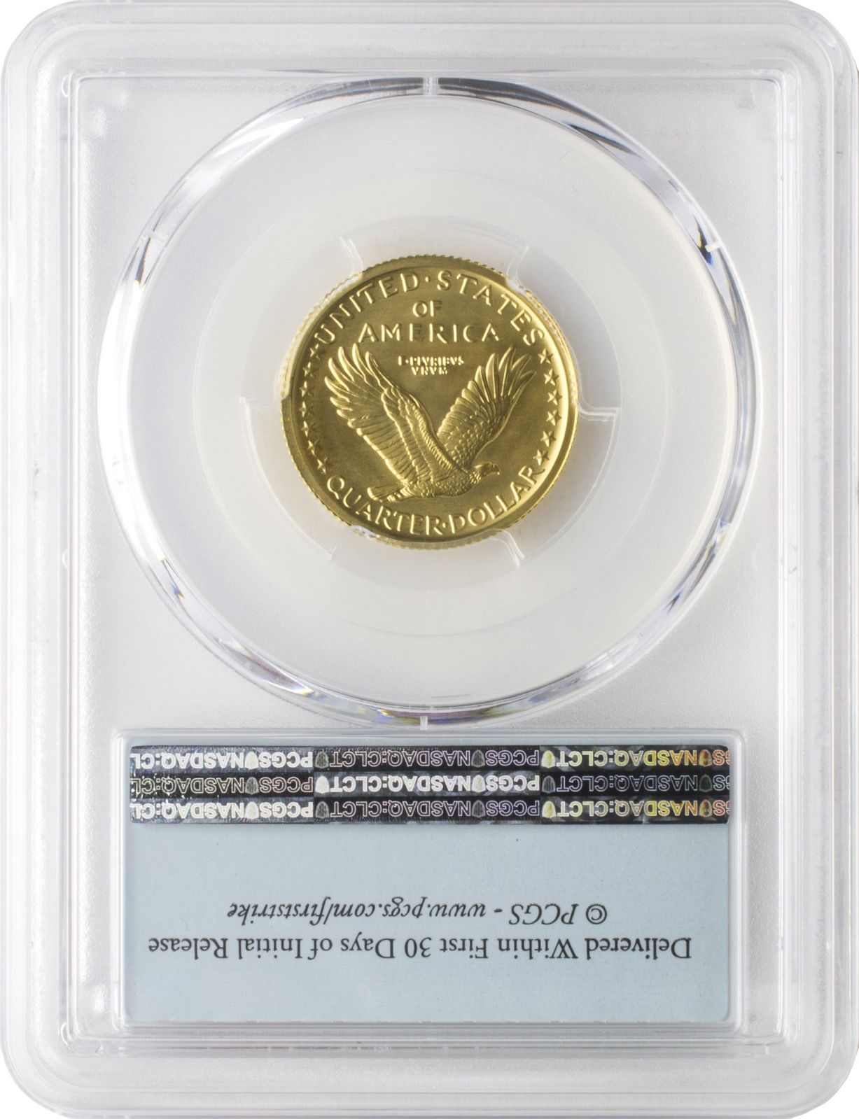 100周年2016-Wスタンディングリバティ25セント金貨PCGS SP70