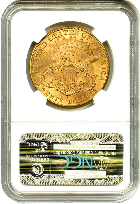 アンティークコイン アメリカ 20ドル金貨リバティヘッド1905-S ＄20