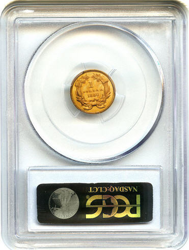 アンティークコイン アメリカ ゴールドダラー1ドル金貨 1880 G＄1 PCGS