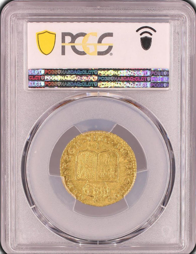 【レア度4-R4】フランス 1790-I年 ルイ16世 1ルイドール金貨 PCGS-AU55
