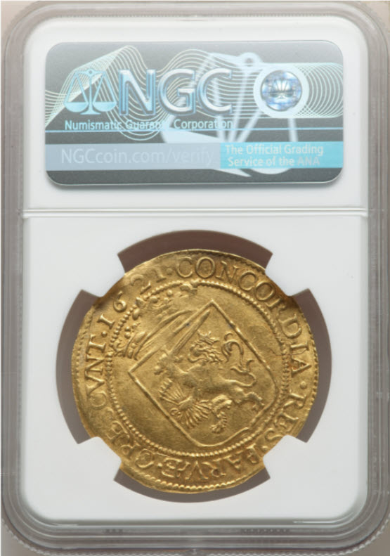 オランダ 1621年 ゴールドキャバリア・ドール ND NGC-MS61