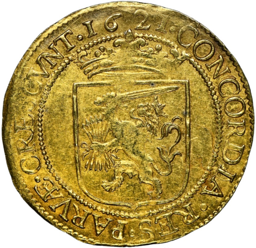 オランダ 1621年 ゴールドキャバリア・ドール ND NGC-MS61