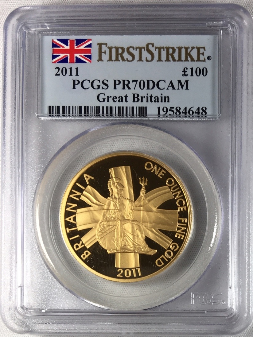 2011年 イギリス ブリタニア 10ポンド 金貨 PCGS PR70DCAM イギリス 2011 エリザベス2世 10ポンド 金貨 PCGS PR70DCAM