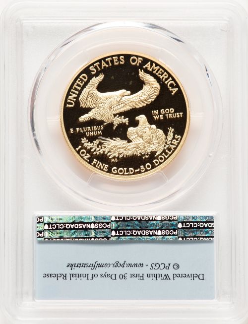 アメリカ 50ドル金貨 ゴールドイーグル 2016-W $50 PCGS PR70 DCAM 30th Anniversary ファーストストライク