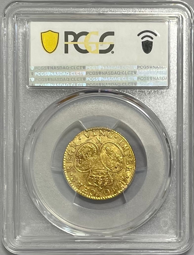 【レア度5-R5】フランス 1740-K年 ルイ15世 1ルイドール金貨 PCGS-AU55