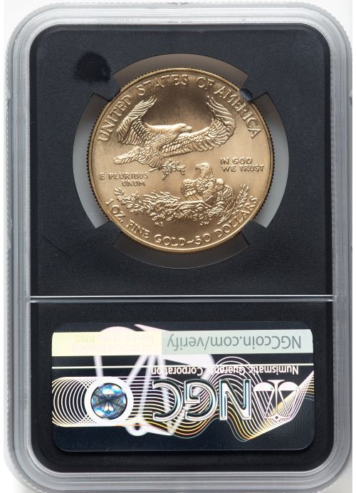 アメリカ 50ドル金貨 ゴールドイーグル 2021-W $50 NGC MS70 ファーストリリース Elizabeth Jones サイン入り