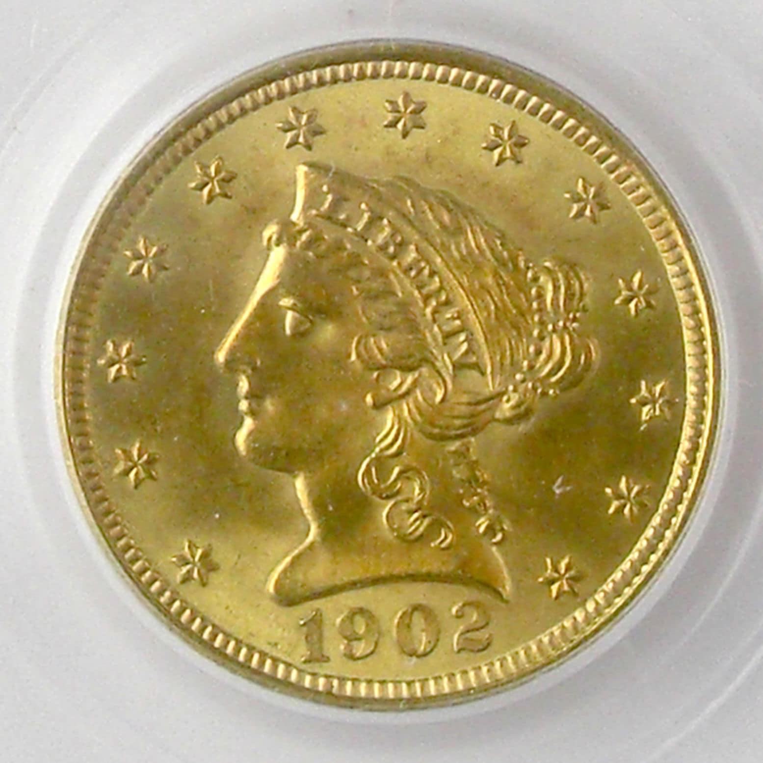 アンティークコイン アメリカ 2.5ドル金貨 1902 ＄2 1/2 PCGS MS65