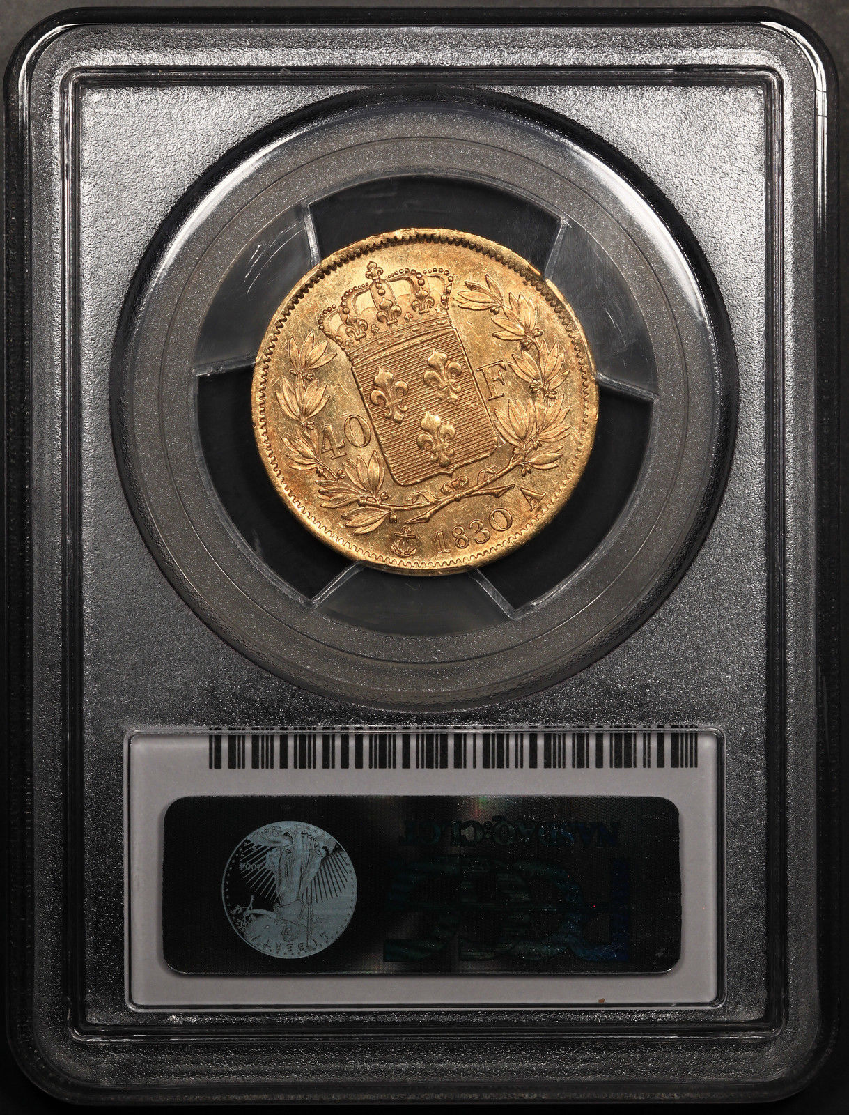 フランス40フラン金貨 1830-A France Gold 40 Francs PCGS AU 58