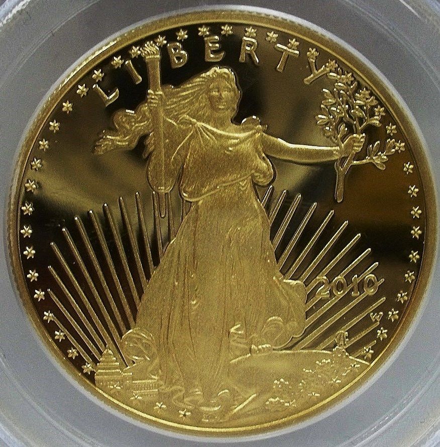 50ドル金貨 ゴールドイーグル 2010-W GOLD EAGLE PROOF ＄50 PCGS PR 