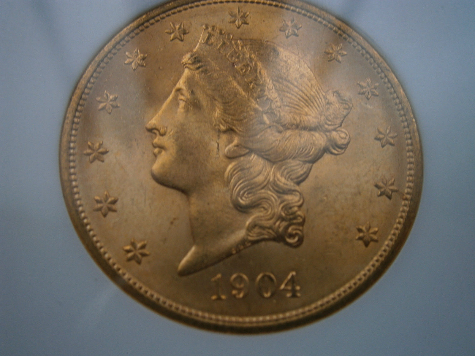 アンティークコイン アメリカ 20ドル金貨リバティヘッド1904 ＄20
