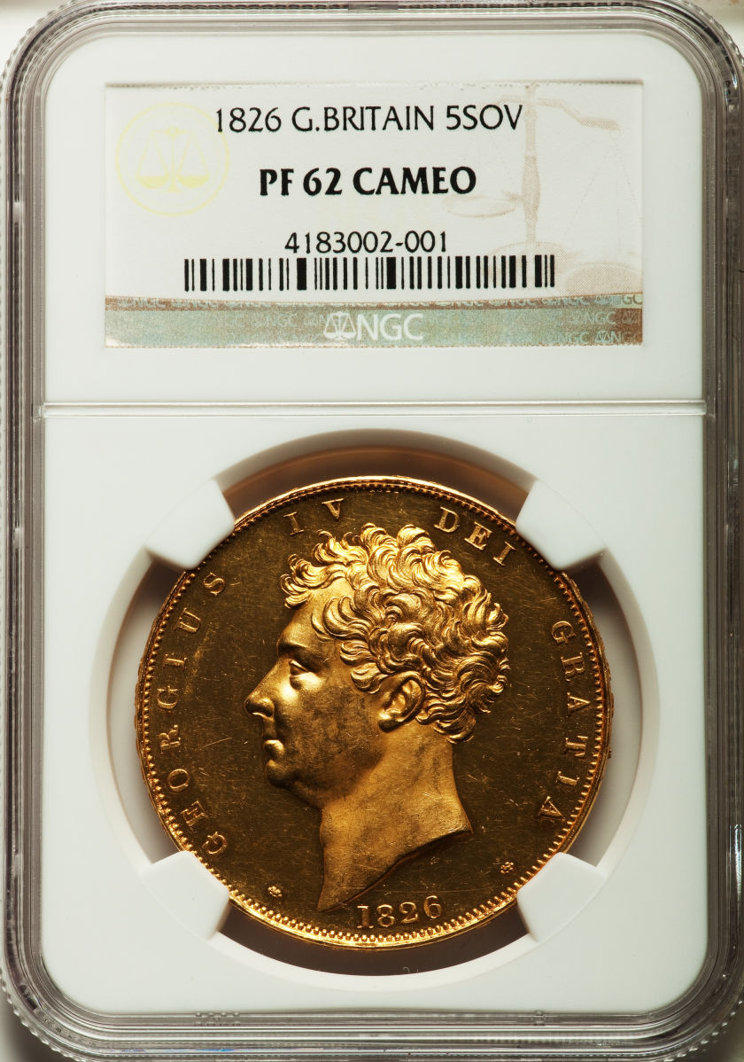 動画あり】グレートブリテン ジョージ4世 プルーフ 5ポンド 1826 PR62 Cameo NGC | 生産国から探す | | アンティークコイン 金貨専門のゴールドコイン,