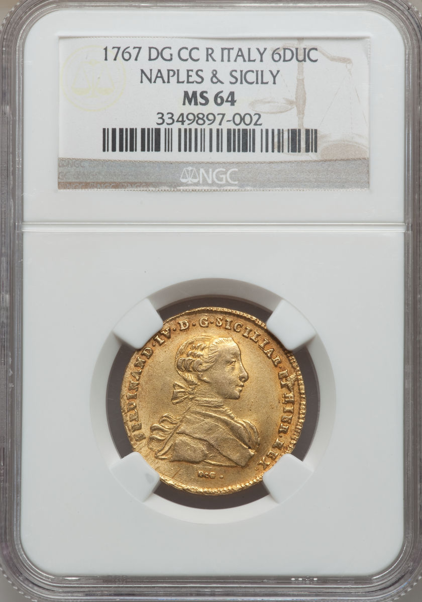 動画あり】イタリア 6ドゥカティ金貨Naples & Sicily. Ferdinand IV