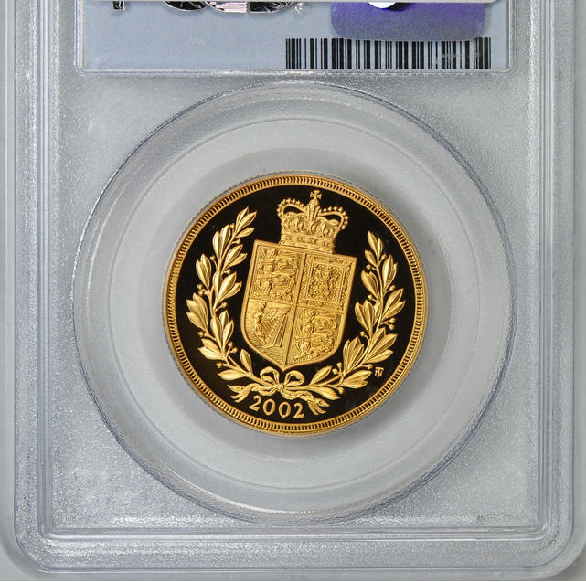PCGS イギリス2002 PR70 DCAM 1/2ソブリンジュビリー
