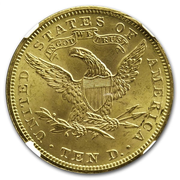 アンティークコイン アメリカ 10ドル金貨リバティヘッド 1900 MS-65