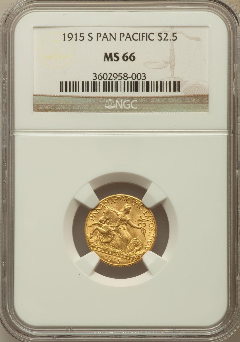 1915-S ＄2 1/2 PAN-PAC パナマ・パシフィック2.5ドル金貨NGC MS66 | アンティークコイン  ｱﾒﾘｶ【2.5ドル】金貨,2.5ドル1915-Sパナマ・パシフィック | | アンティークコイン金貨専門のゴールドコイン,
