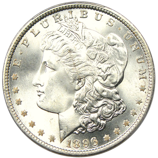 限定アウトレットセール：通販 1ドル アメリカ アンティークコイン モルガン銀貨1896 PCGS ＄1 コレクション