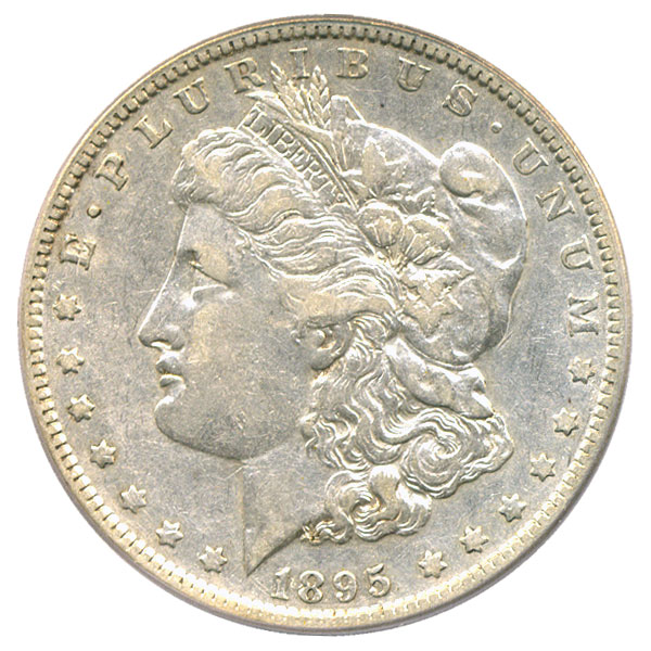 アンティークコイン アメリカ 1ドル モルガン銀貨1895-O ＄1 PCGS XF45