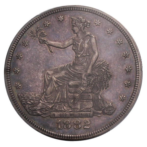 アンティークコイン 1882 アンティークコイン アメリカ 1ドル トレードダラー銀貨 1882