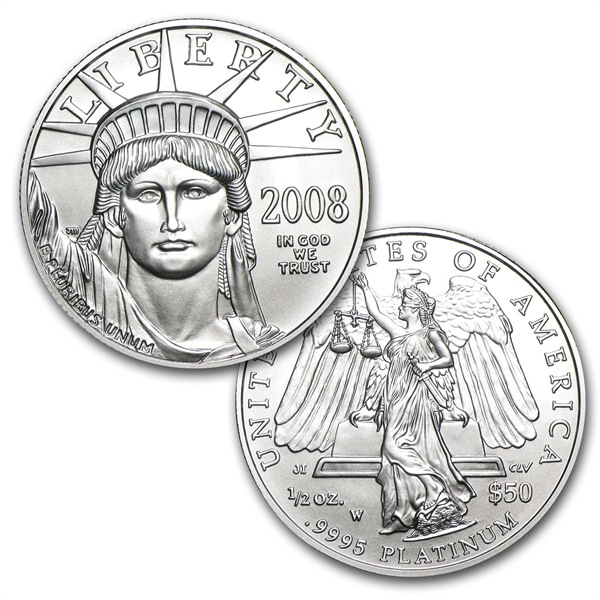 2008W 4-Coin プラチナイーグルPlatinum Burnished Platinum Eagle Set (4枚セット)