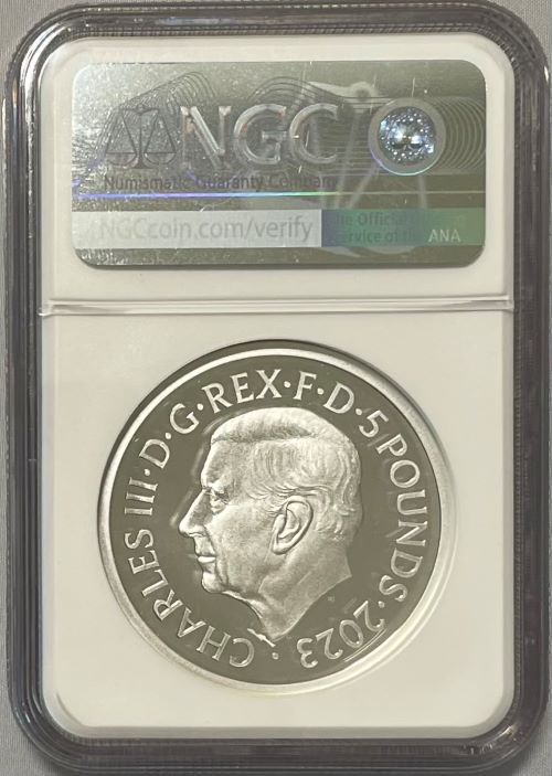 グレートブリテン 2023年 ペティションクラウンポートレイト 2オンス 5