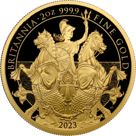 グレートブリテン 2023年 チャールズ3世 純金2オンス 200ポンド