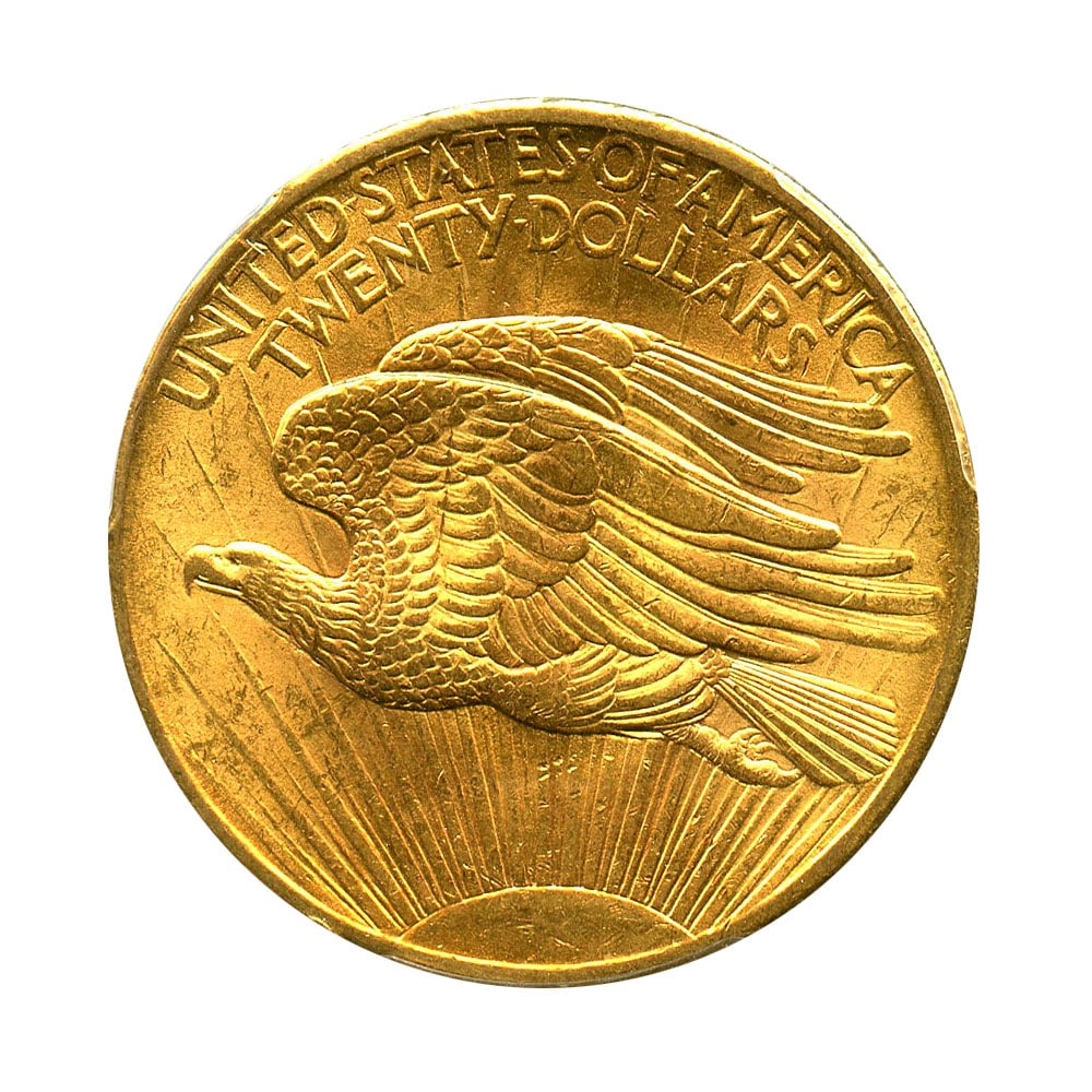 アンティークコイン アメリカ 20ドル金貨セントゴーデンズ 1908 ＄20