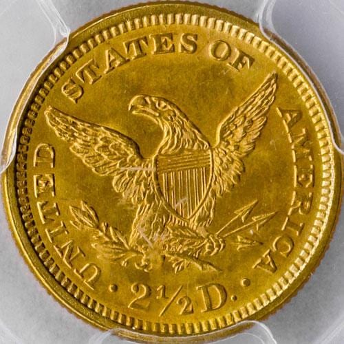 アンティークコイン アメリカ 2.5ドル金貨 1878 ＄2 1/2 PCGS