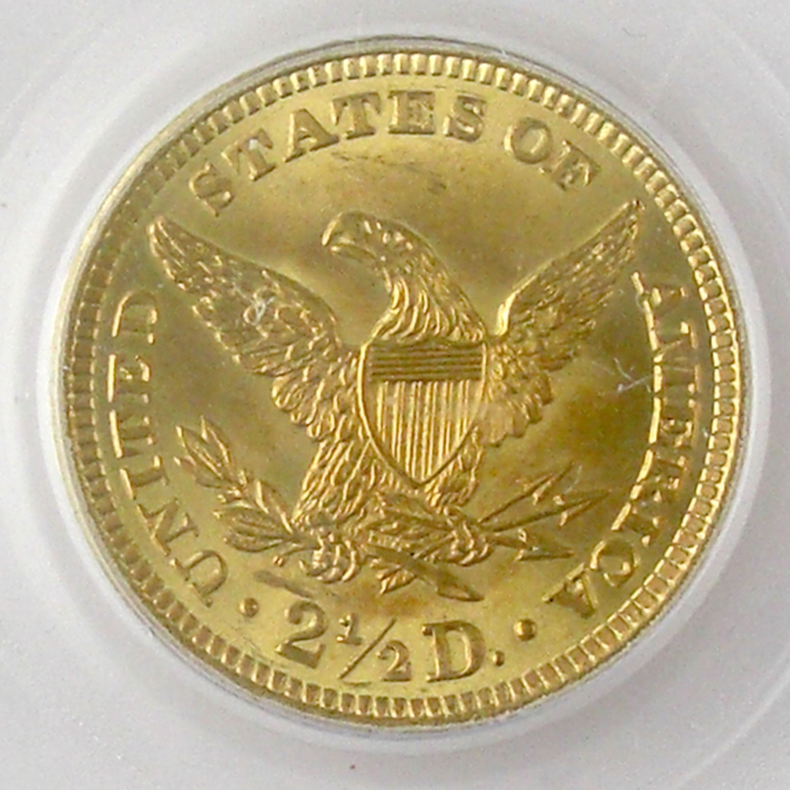 アンティークコイン アメリカ 2.5ドル金貨 1902 ＄2 1/2 PCGS MS65