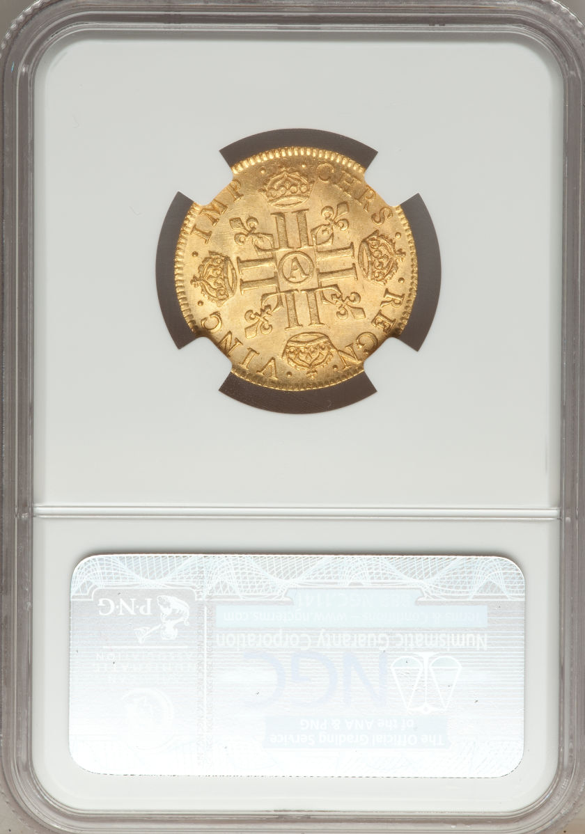 フランス ルイドール金貨 Louis XIII gold Louis d'or 1640-A, Paris