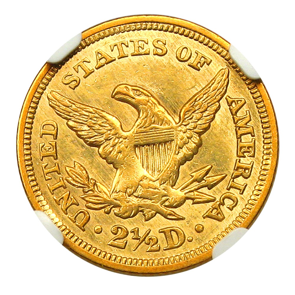 1852 $2.5 リバティヘッド金貨 NGC MS60 米国金貨 1852 $2.5 リバティヘッド金貨 NGC MS60 米国金貨 【公式通販】