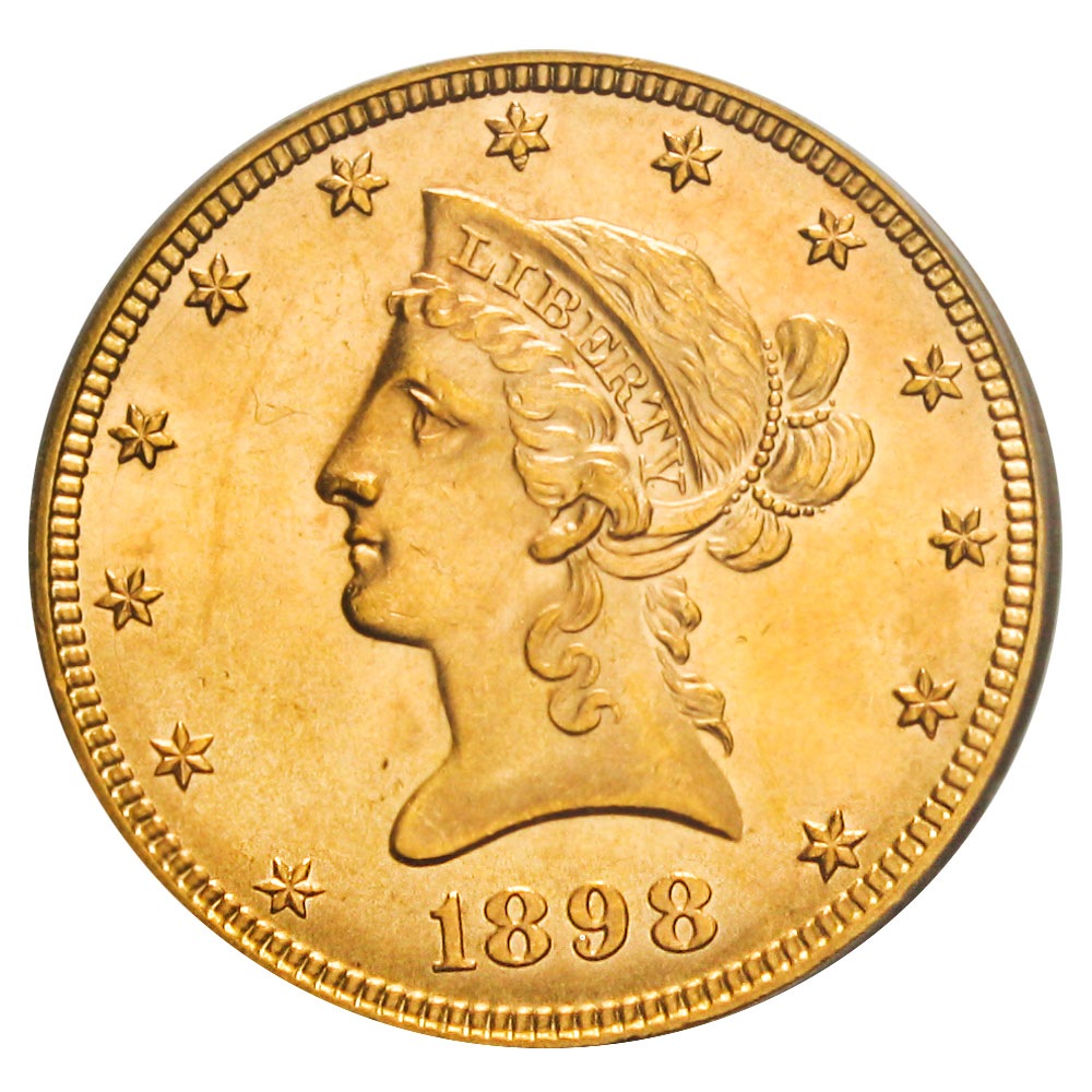 アンティークコイン アメリカ 10ドル金貨リバティヘッド 1898