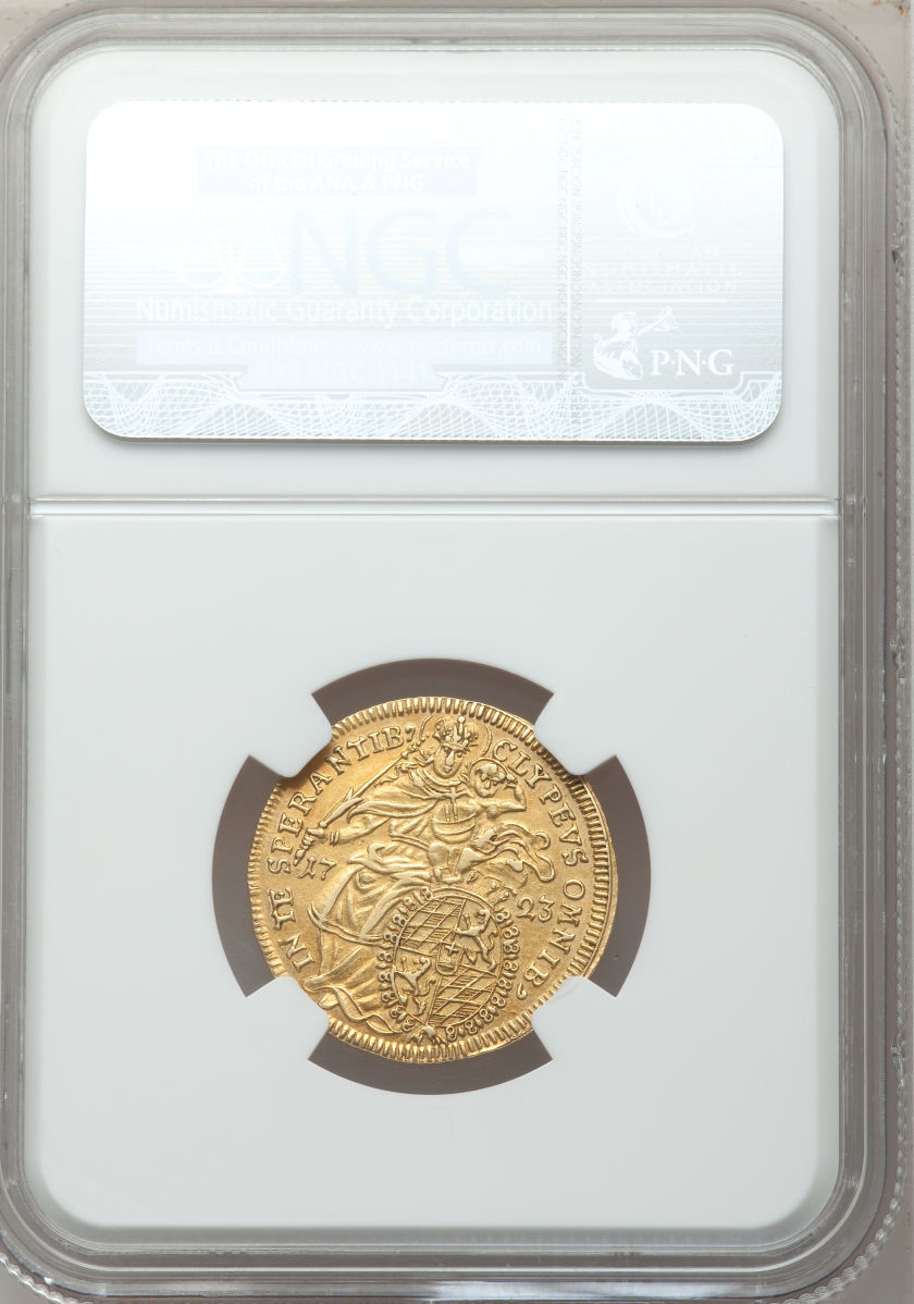ドイツ Maximilian d'Or Bavaria. Maximilian II gold Maximilian d'Or 1723 AU53 NGC