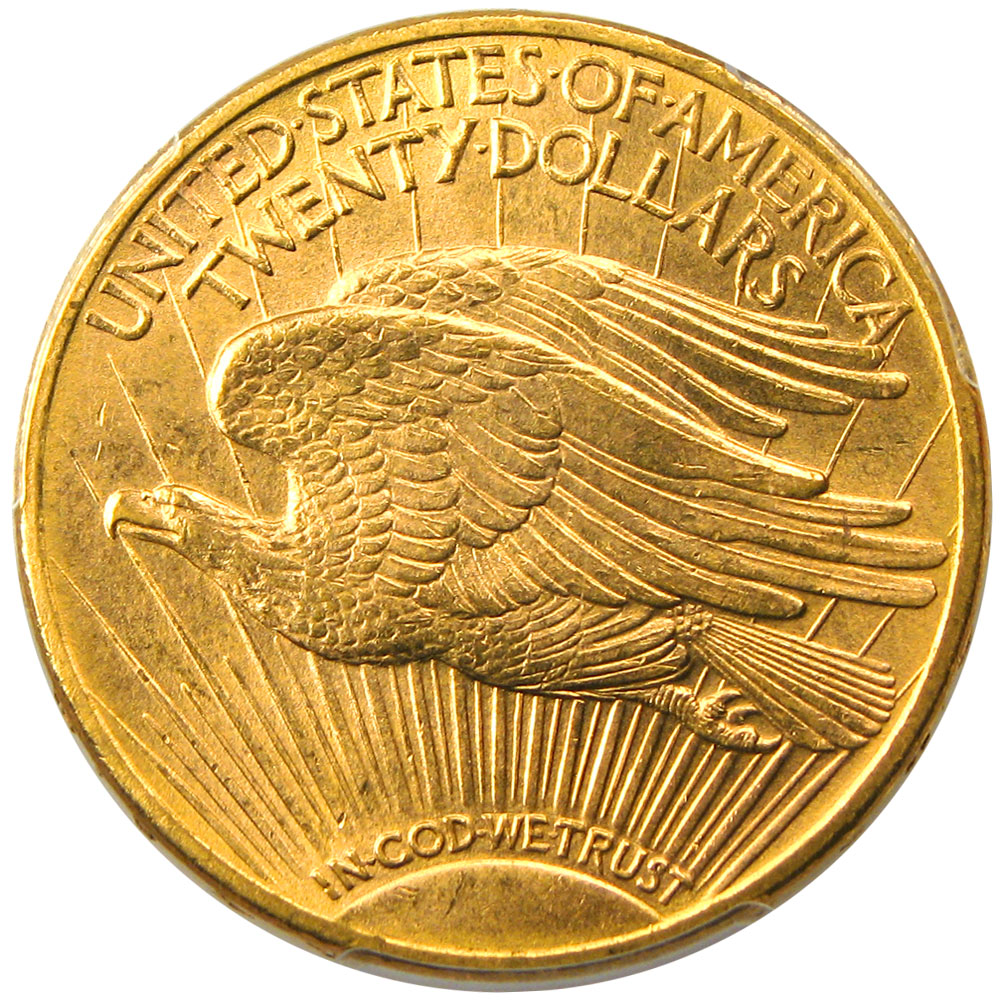 アンティークコイン アメリカ 20ドル金貨セントゴーデンズ 1908-D ＄20