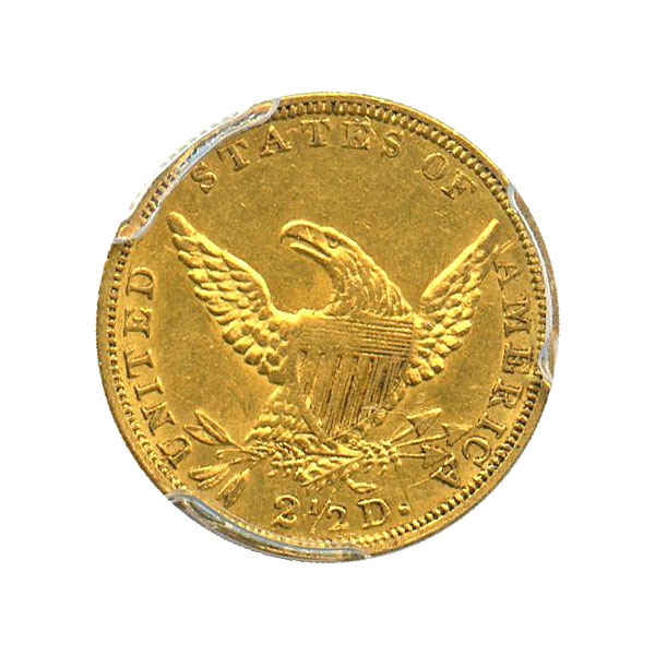 アンティークコイン アメリカ 2.5ドル金貨 1836 ＄2 1/2 PCGS