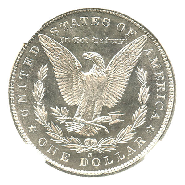 アンティークコイン アメリカ 1ドル モルガン銀貨1881-S ＄1 NGC