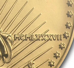 アメリカ 50ドル金貨 1987 Gold Eagle MS-70 NGC 完全未使用